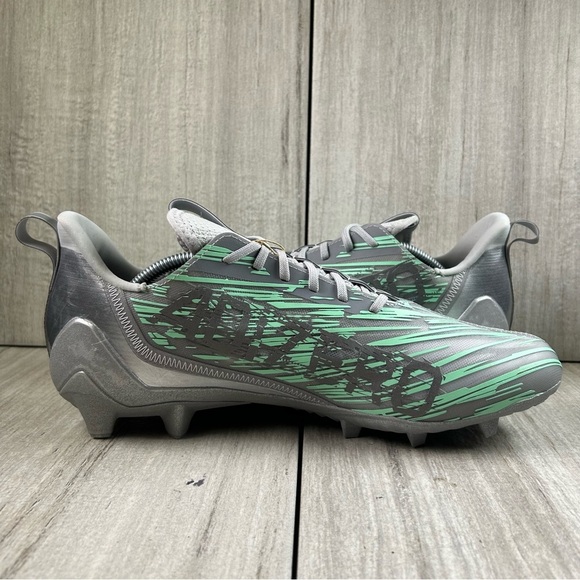 NEW Adidas Adizero 12.0 Flash Grey Football Sneaker Cleats  ig9573 Men’s Size 12 - Picture 2 of 11